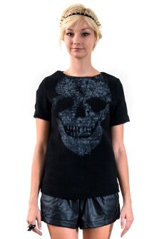 Топ с принтом "SCULL"
